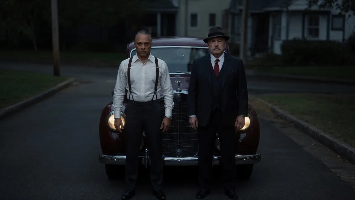 Doc Tommy: The Vig — Jimmy Reid and MacGregor in front of the Rolls-Royce